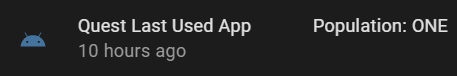 Screenshot of Last Used App