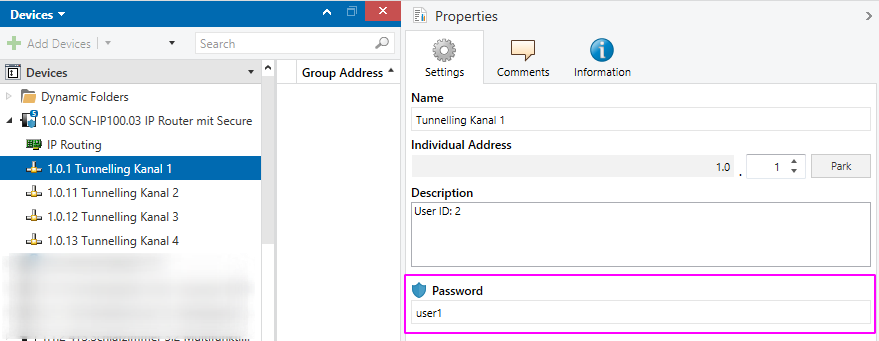 Obtain the user password in ETS